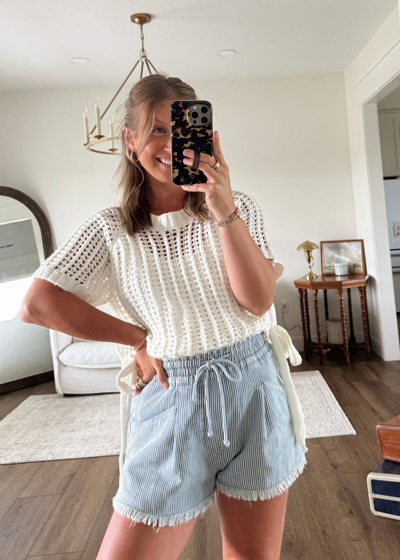 Carter Crochet Knit Top