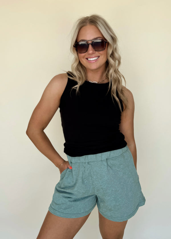 Sage Sweatshorts
