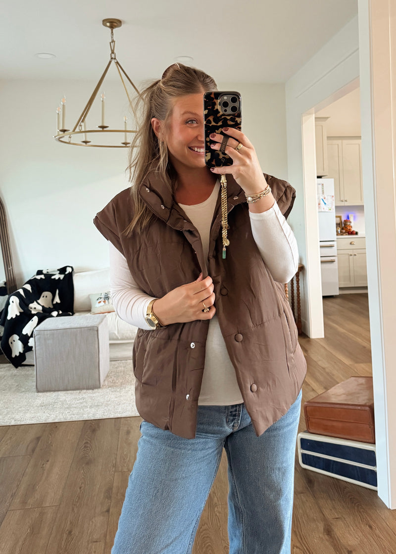 Chocolate Brown Vest