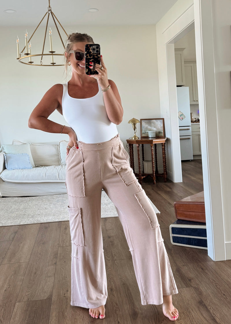 Caylor Cargo Sweats- Taupe