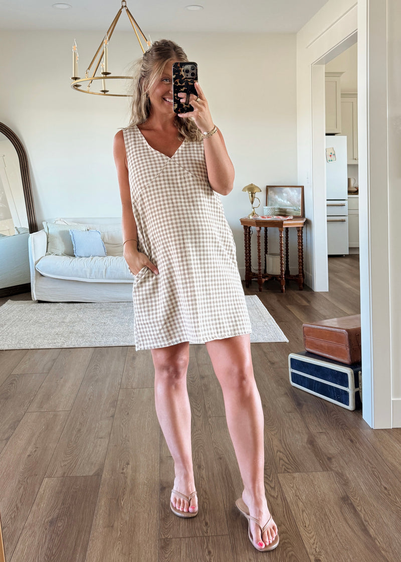 Kayle Gingham Dress
