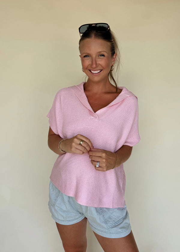 Bella Blush Sweater Top