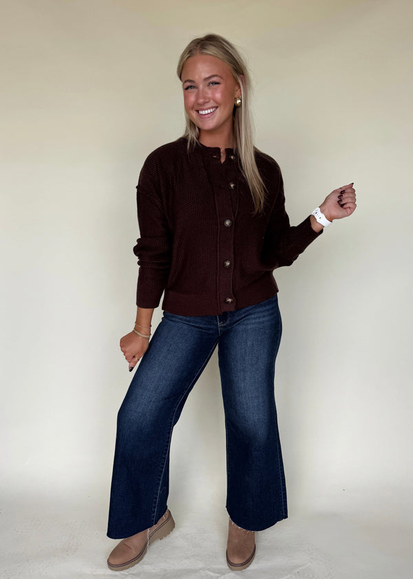Chocolate Brown Cardi Sweater
