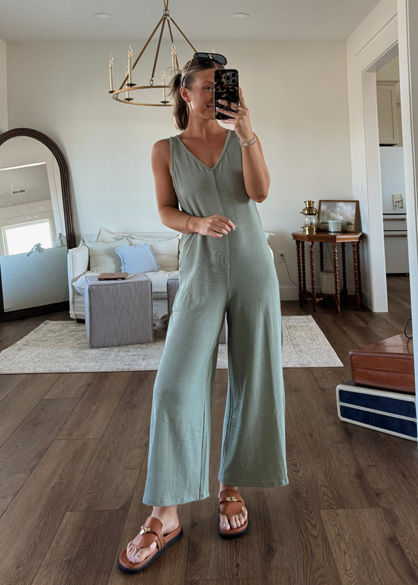 Saige Ribbed Jumpsuit