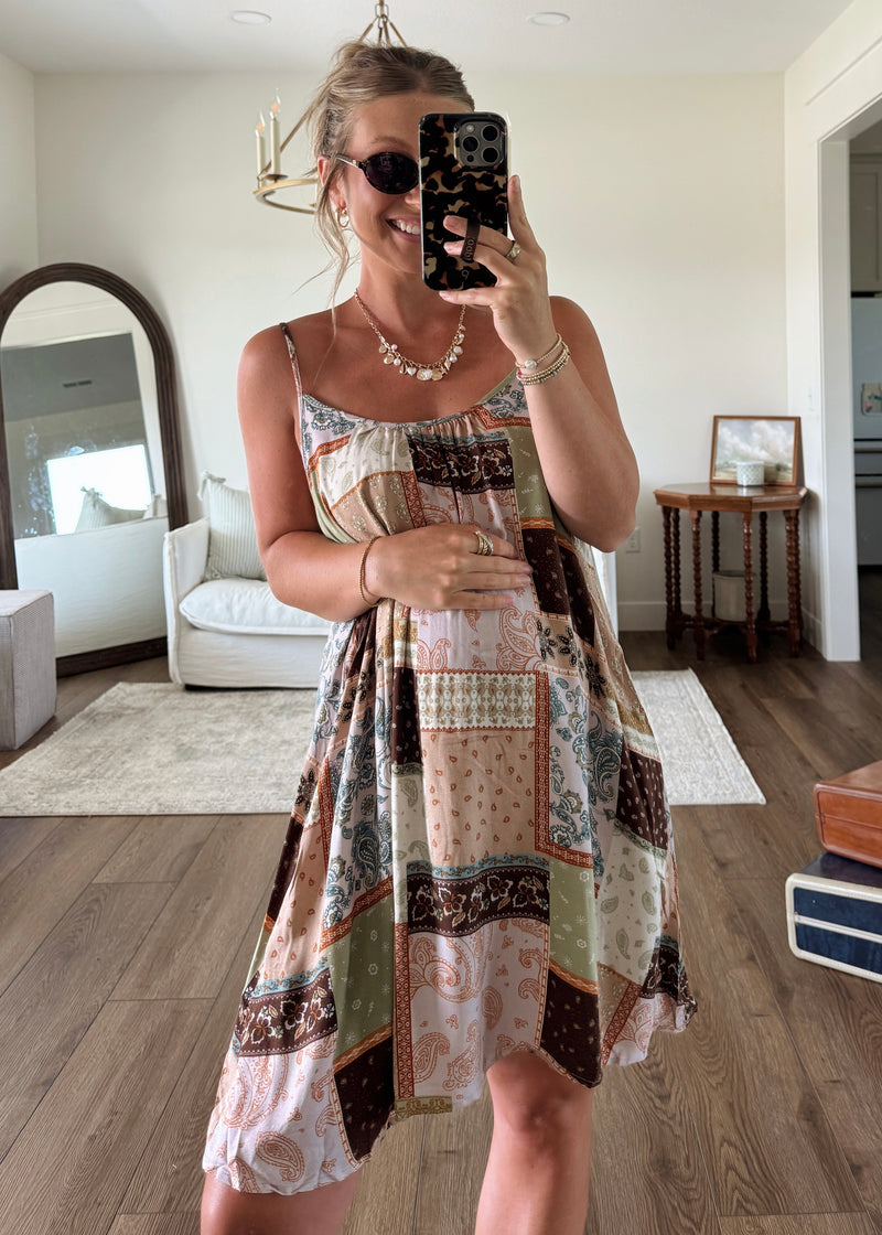 Paisley Patchwork Dress