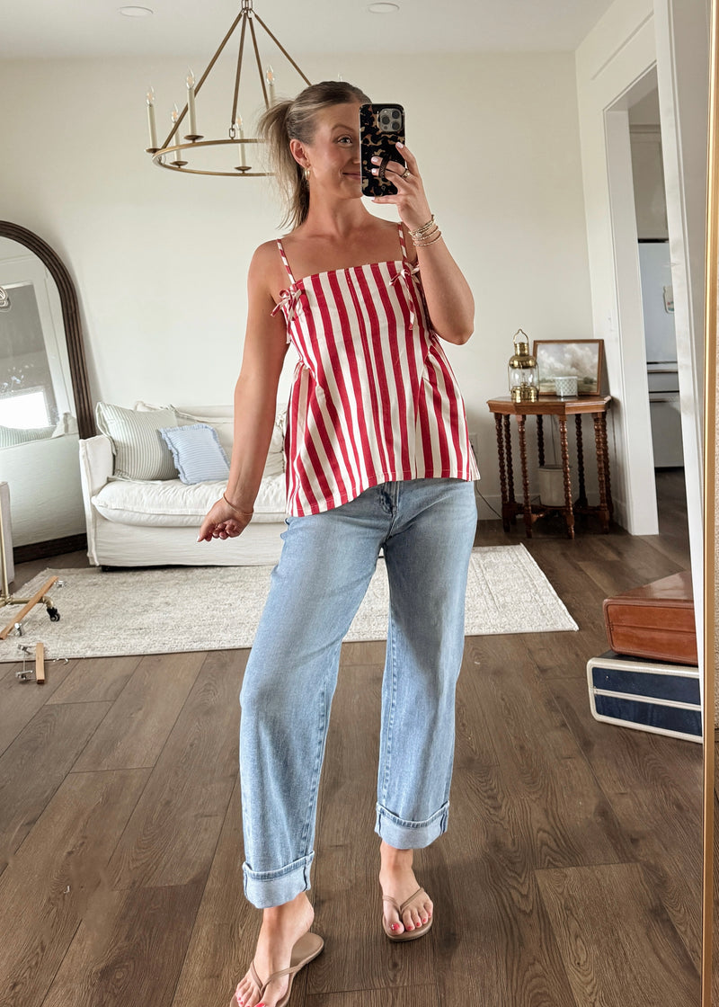 Summer Picnic Striped Tank