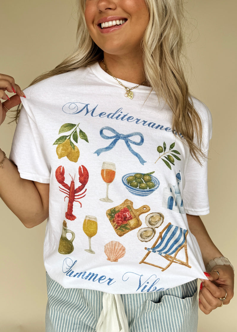 Mediteranen Summer Graphic Tee