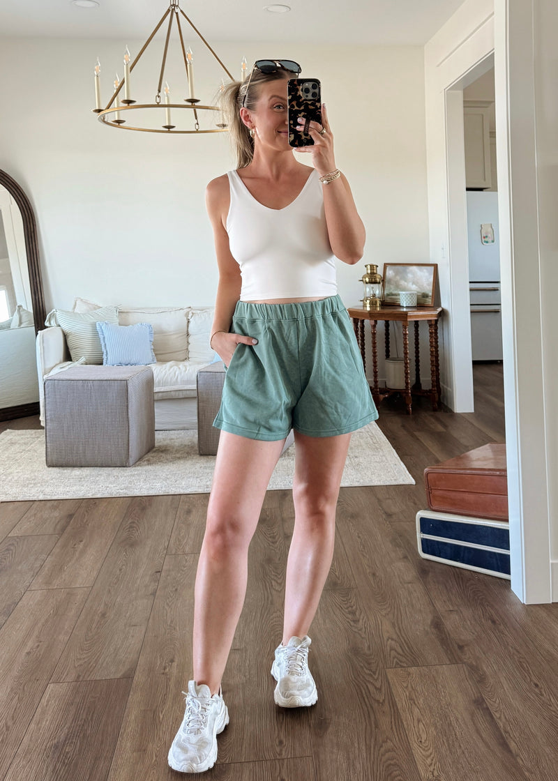 Sage Sweatshorts
