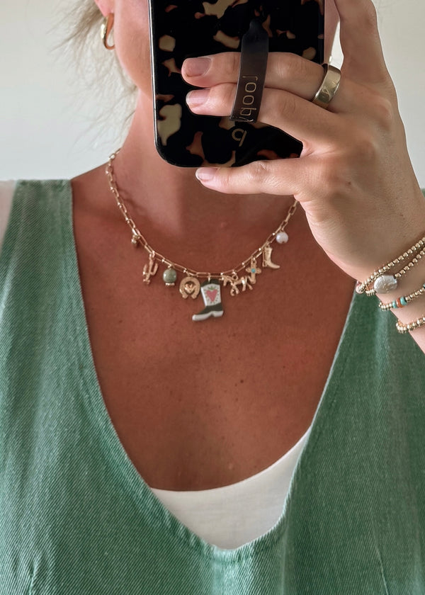 Western Flare Charm Necklace
