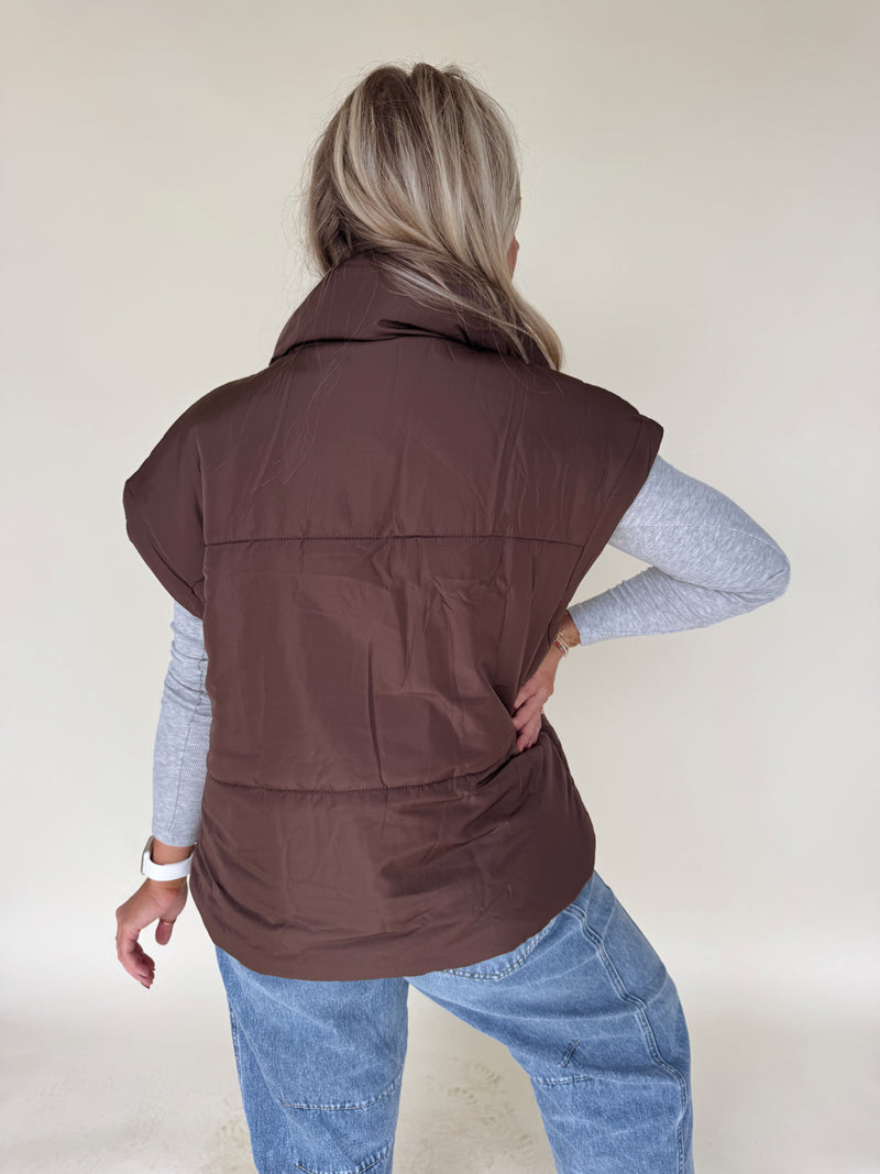 Chocolate Brown Vest