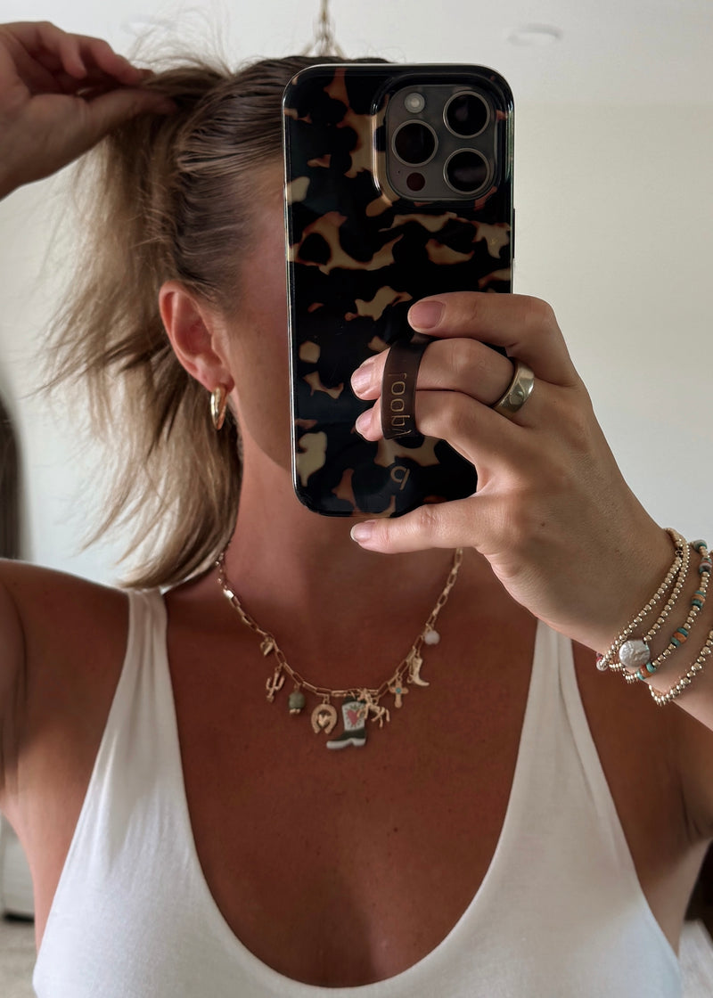 Western Flare Charm Necklace