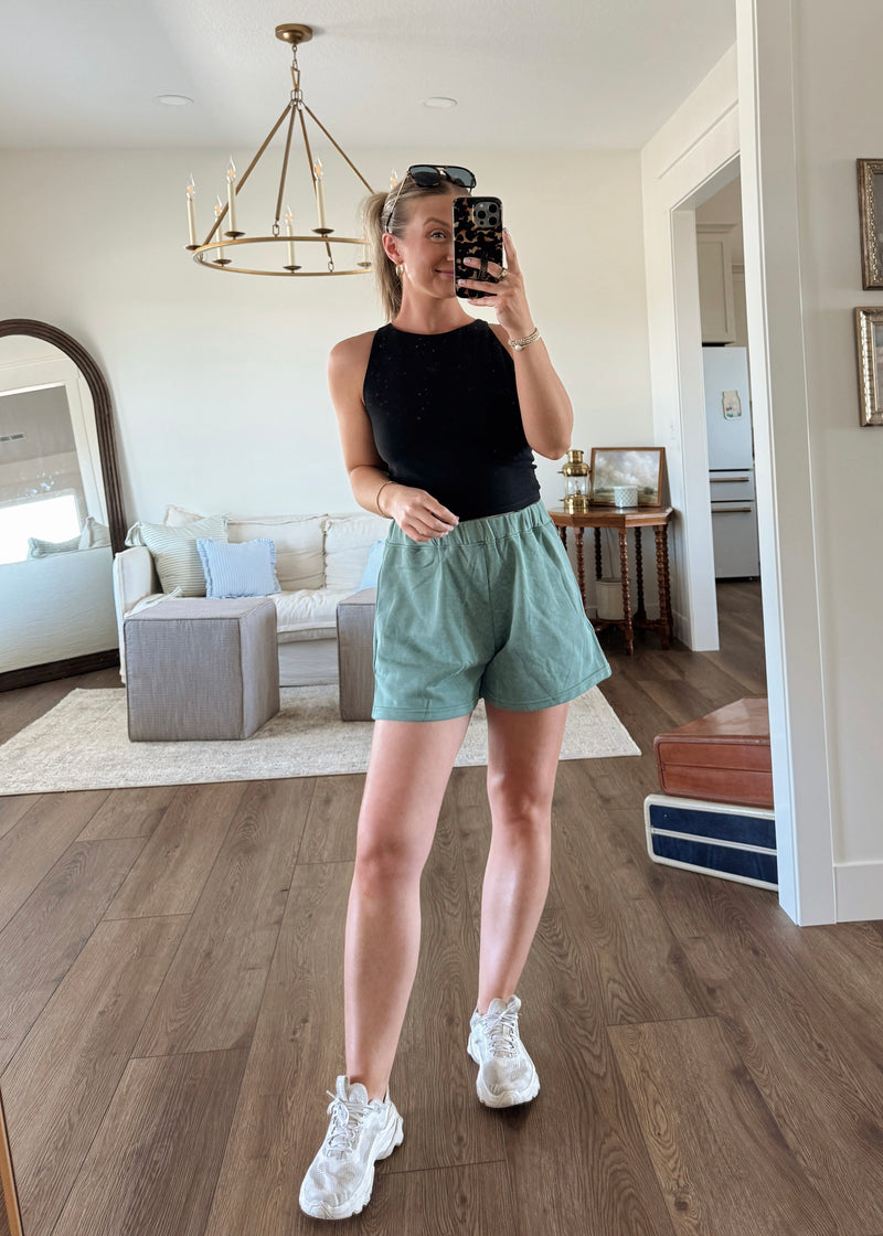Sage Sweatshorts