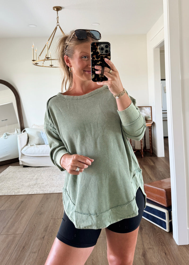 The Classic Pullover-Olive