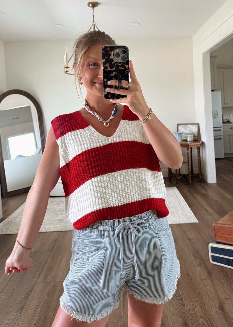 Red White & Stripes Tank