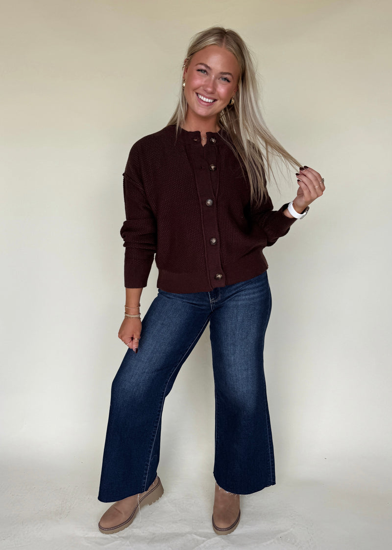Chocolate Brown Cardi Sweater