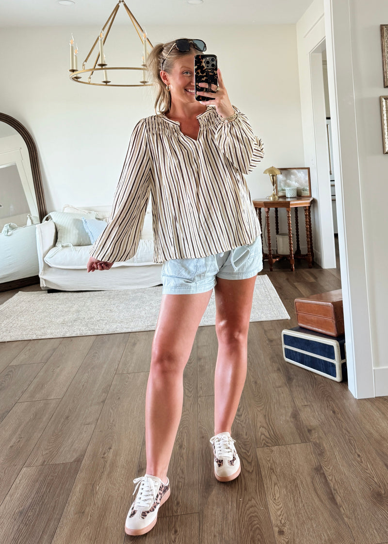 Kenna Striped Blouse
