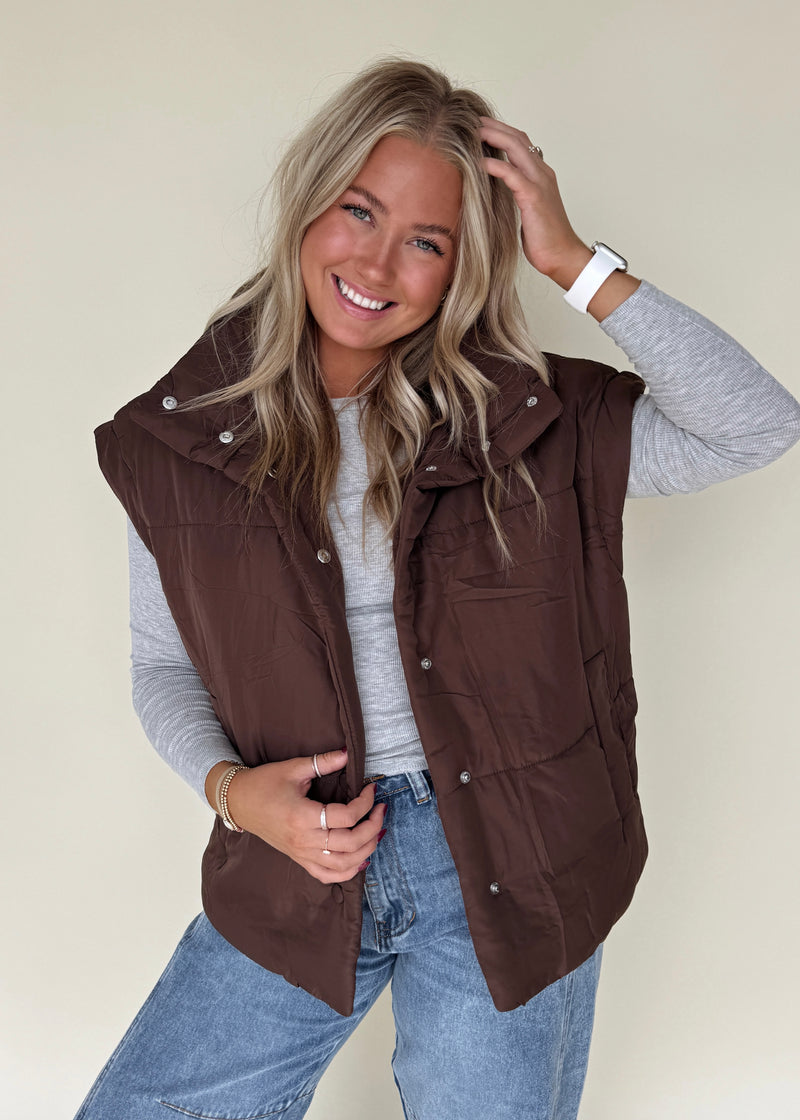 Chocolate Brown Vest