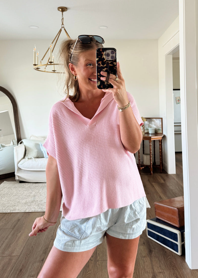 Bella Blush Sweater Top