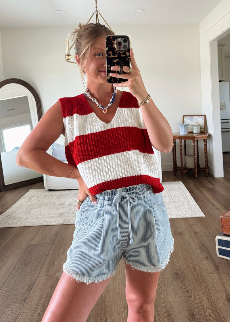 Red White & Stripes Tank
