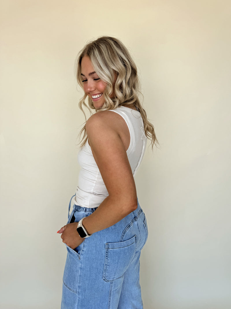 All Time Best Basic Tank- Bone