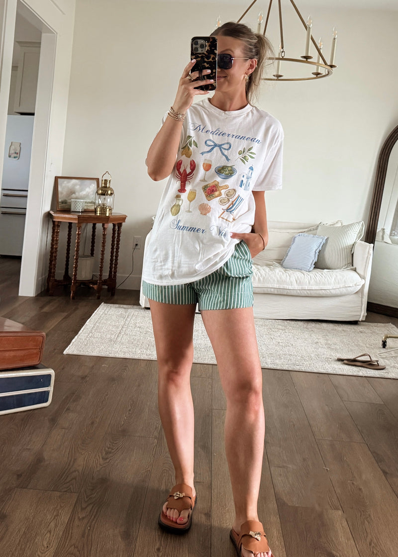 Mediteranen Summer Graphic Tee
