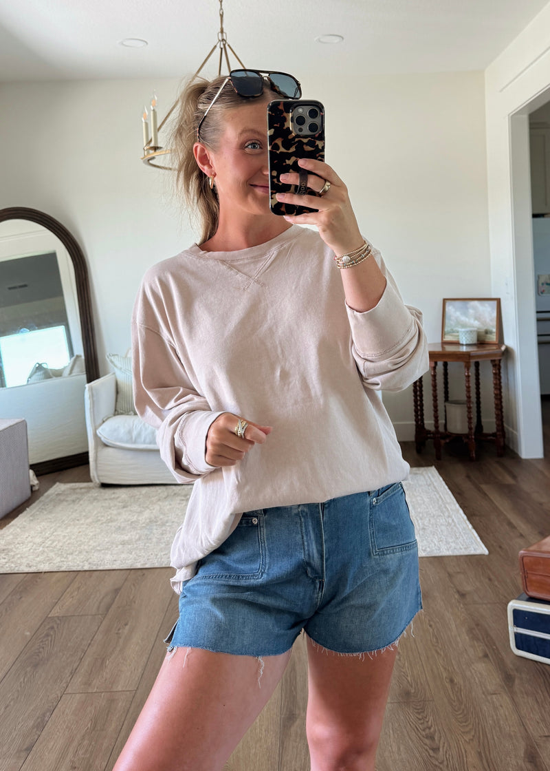Summer Nights Top- Taupe