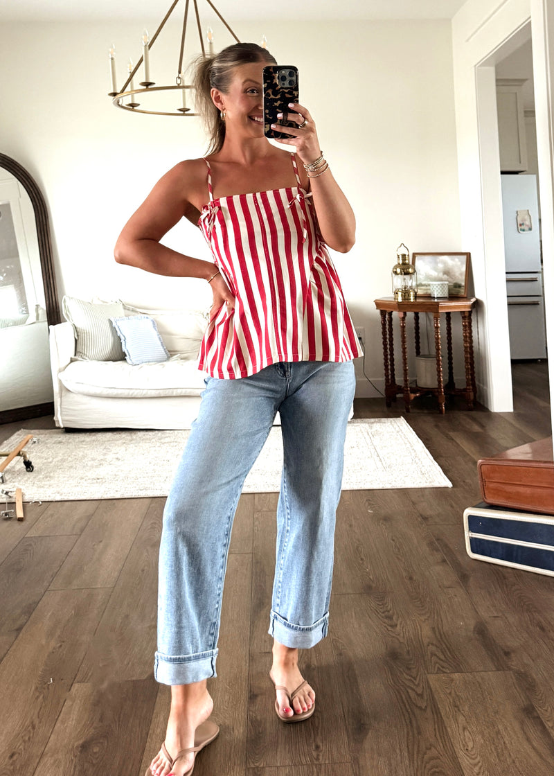 Summer Picnic Striped Tank