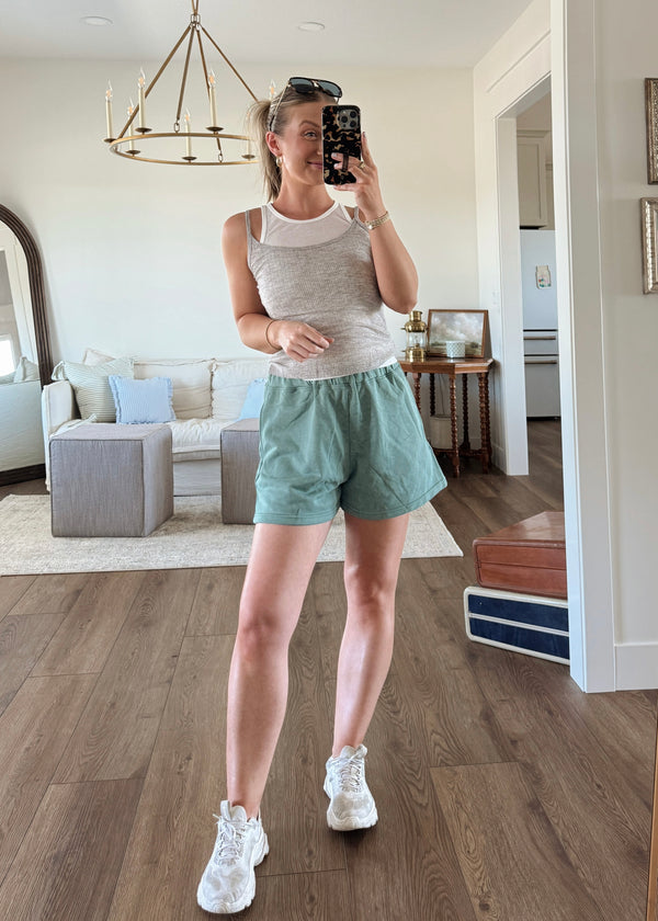 Sage Sweatshorts