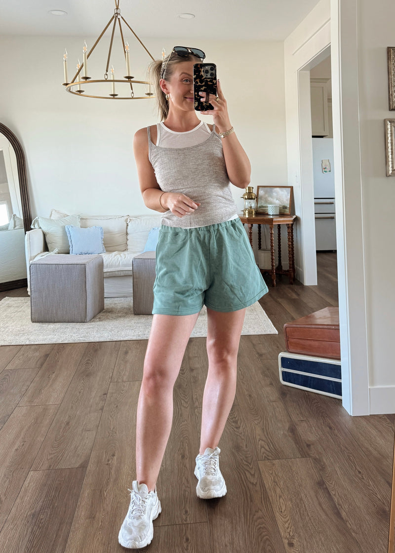 Sage Sweatshorts