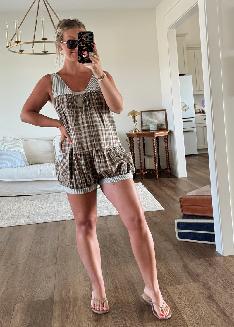 Palmer Plaid Romper