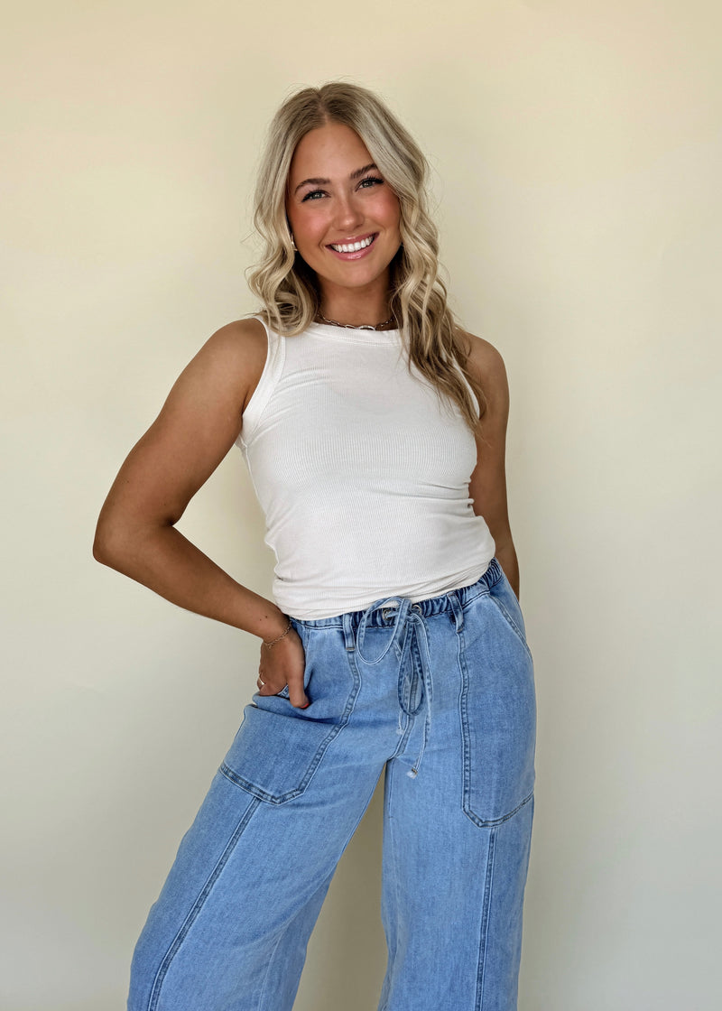 All Time Best Basic Tank- Bone