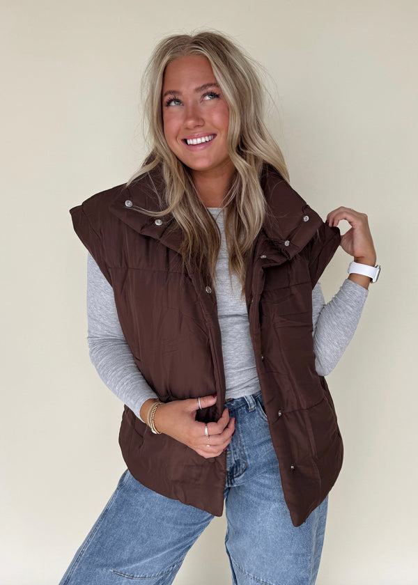 Chocolate Brown Vest