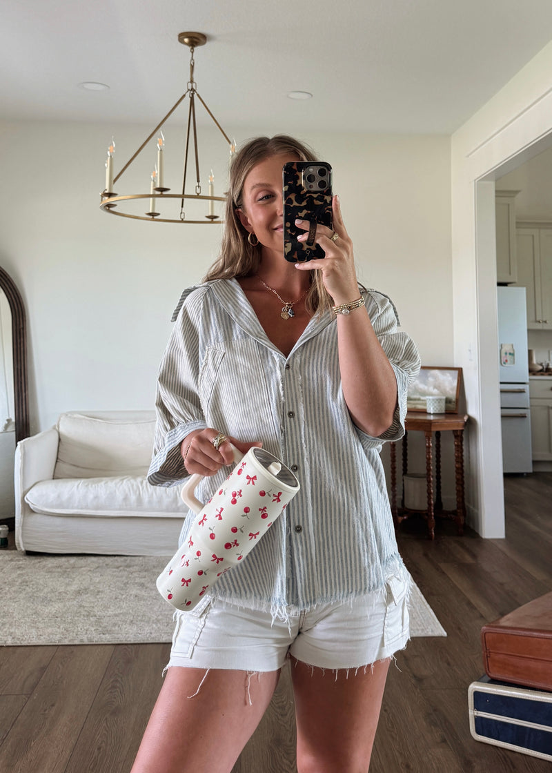 Macki Button Top