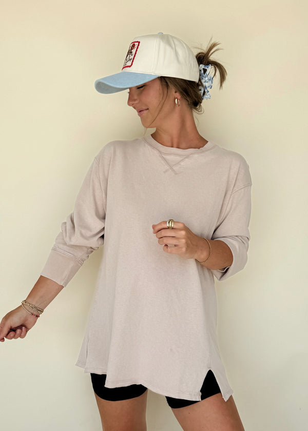 Summer Nights Top- Taupe