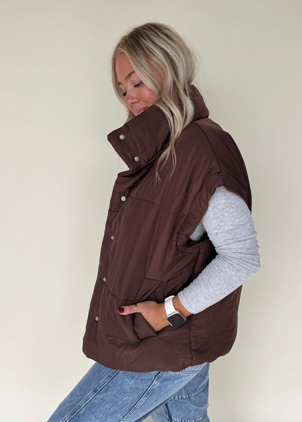 Chocolate Brown Vest