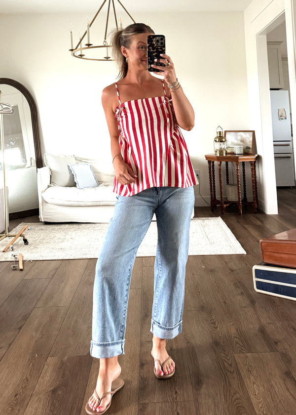 Summer Picnic Striped Tank
