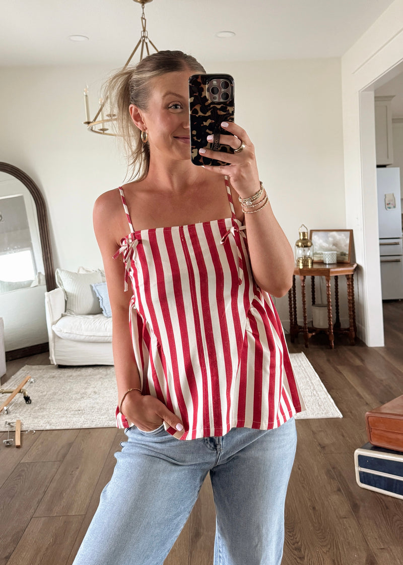 Summer Picnic Striped Tank