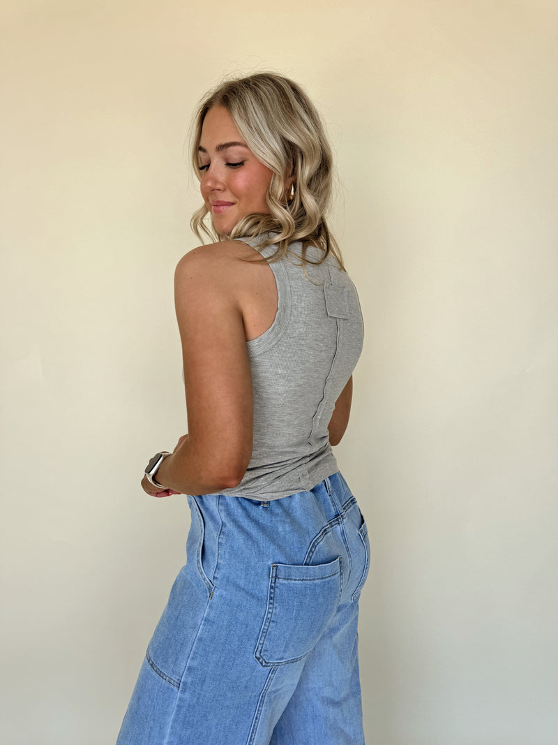 All Time Best Basic Tank- Grey