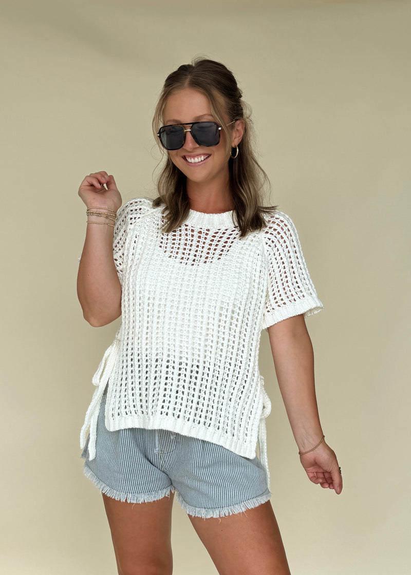 Carter Crochet Knit Top