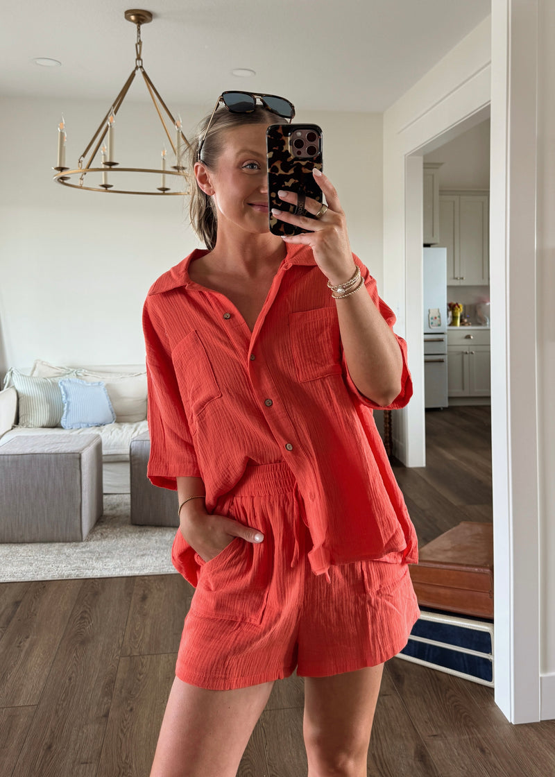 Sunshine State Button Top