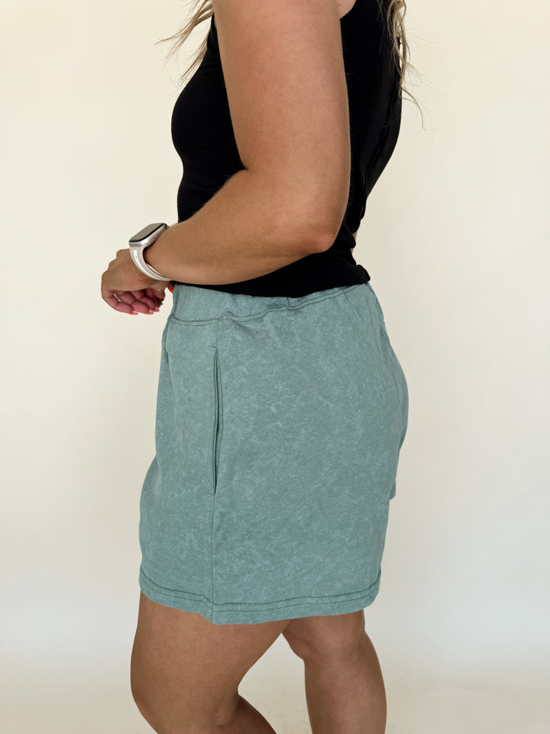 Sage Sweatshorts