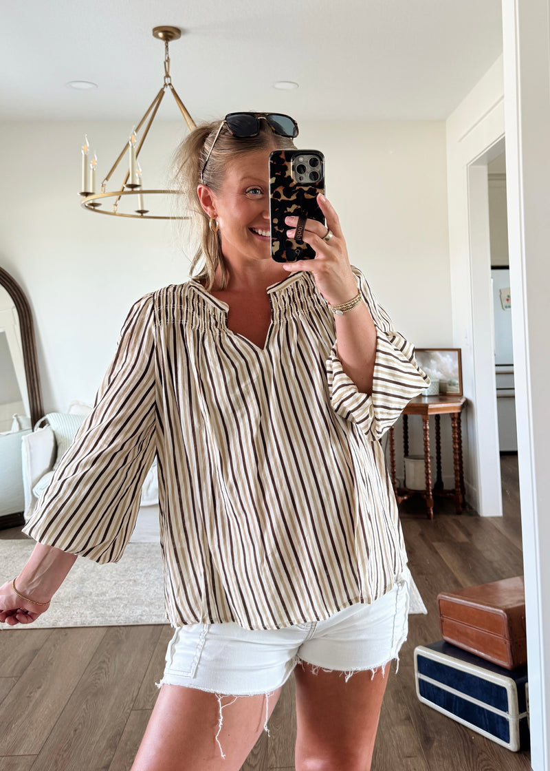 Kenna Striped Blouse