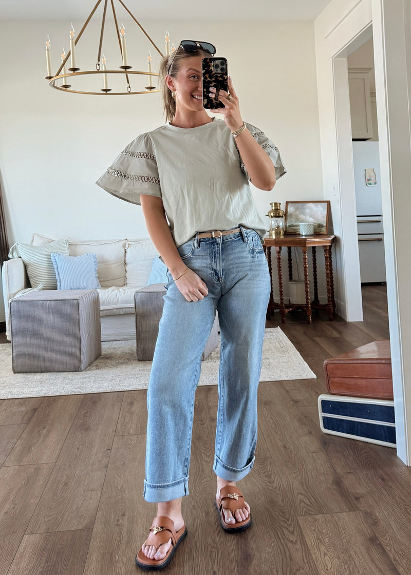 Flutter Sleeve Blouse