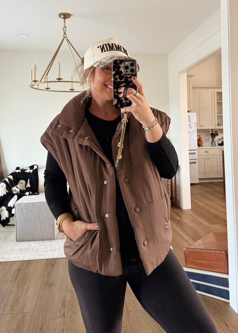 Chocolate Brown Vest