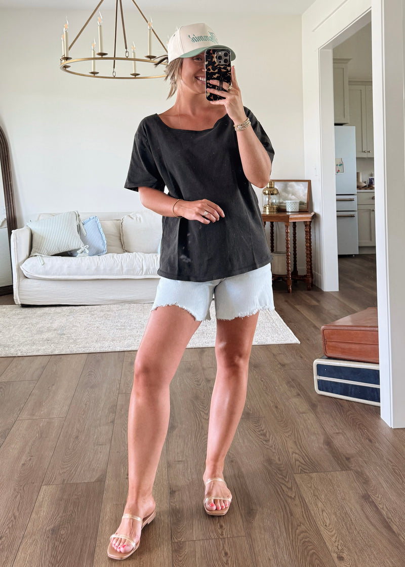 Carefree Tee- Black