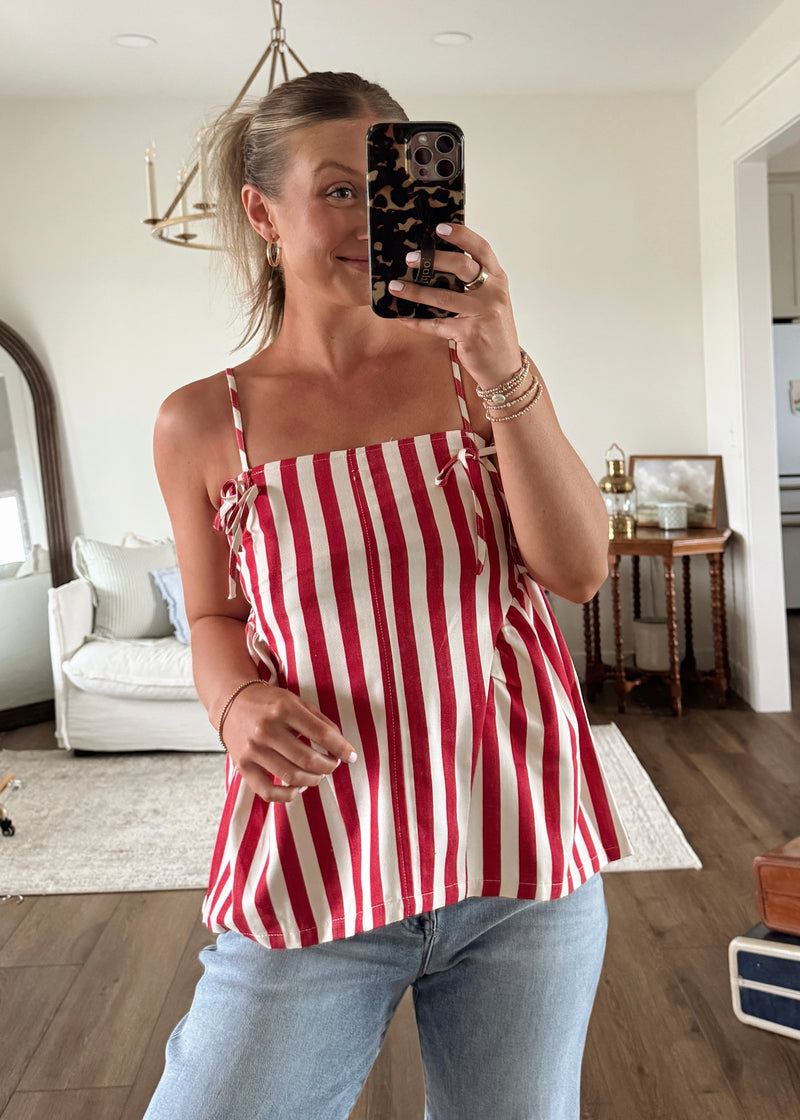 Summer Picnic Striped Tank