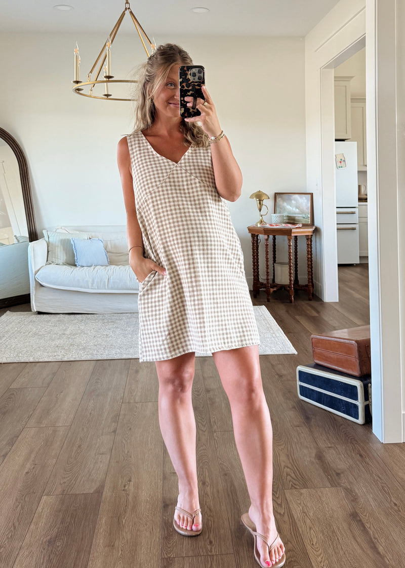 Kayle Gingham Dress