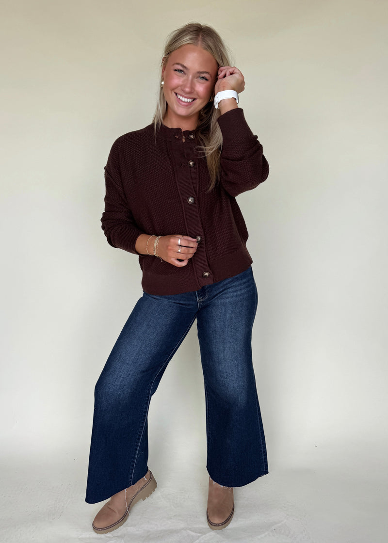 Chocolate Brown Cardi Sweater
