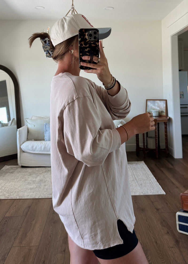 Summer Nights Top- Taupe