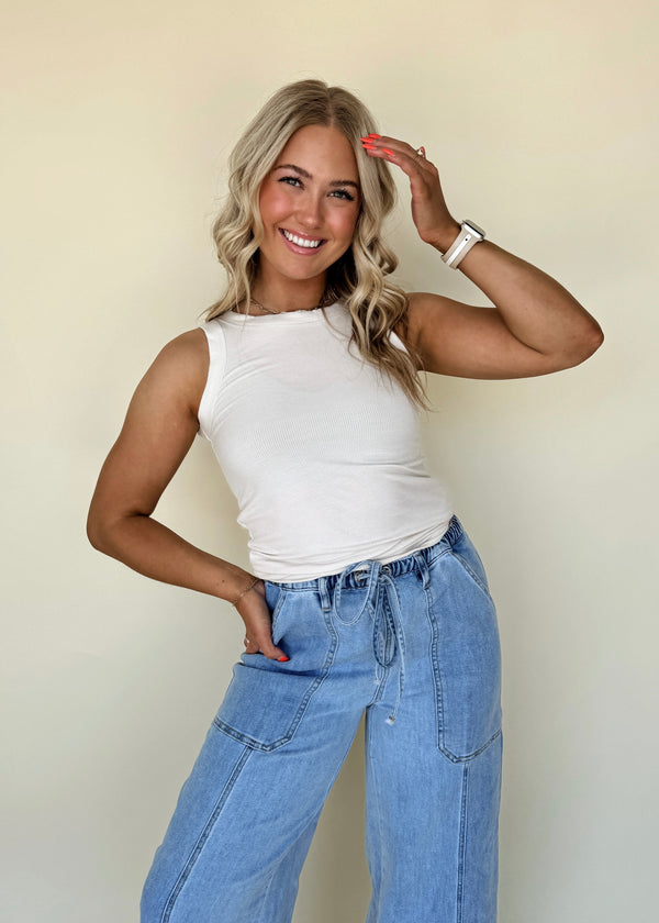 All Time Best Basic Tank- Bone